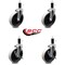 Service Caster 5 Inch Thermoplastic Wheel 1-1/5 Inch Expanding Stem Caster Set with 2 Brakes SCC-EX05S510-TPRS-114-2-SLB-2 - alternate 5